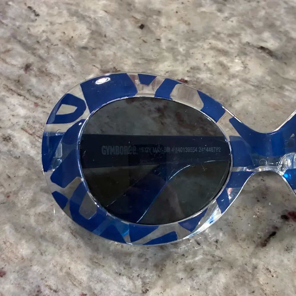 Gymboree Blue Pattern Round Sunglasses (Girls)